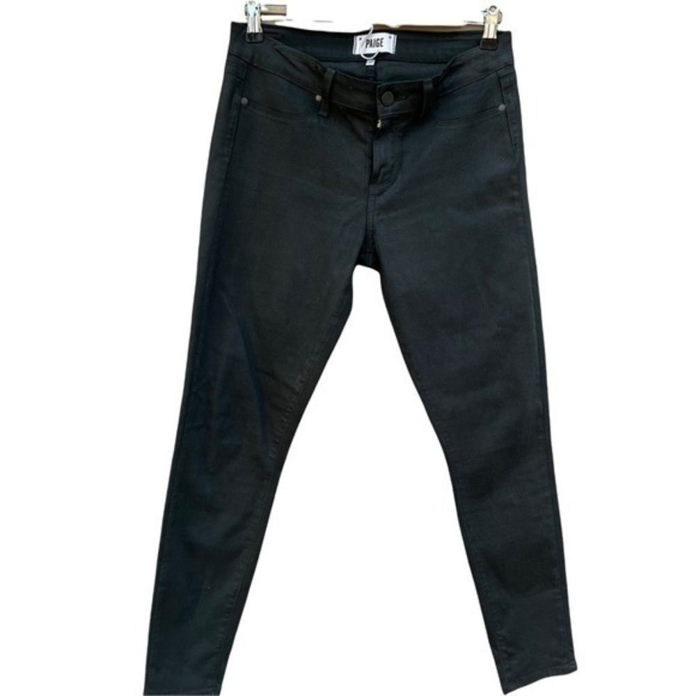 Paige Verdugo evergreed Waxed Skinny Jeans Size 29